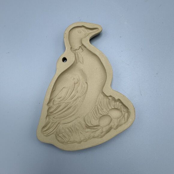 Vtg Brown Bag Cookie Art Mold Goose with Eggs Cookie Press 1984 Easter Duck Eggs - Picture 6 of 7